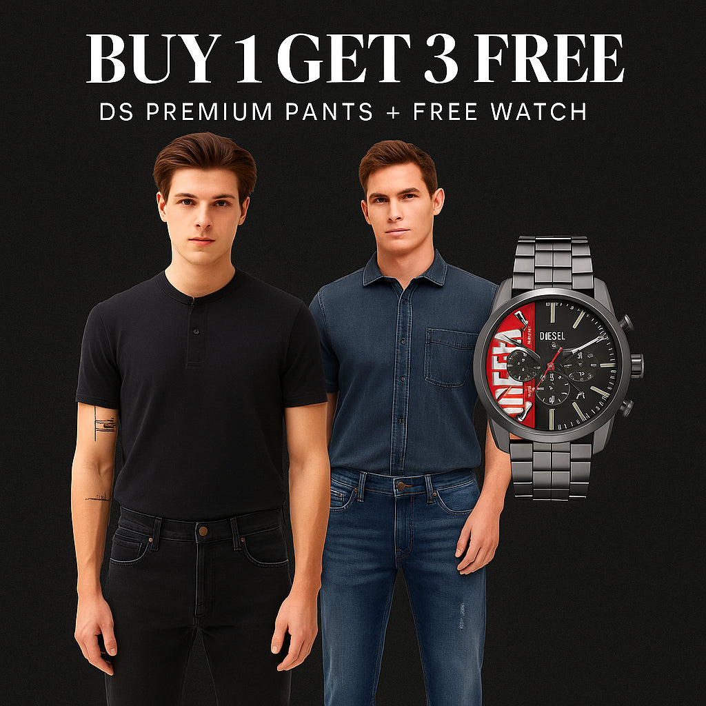 Buy 1 Get 3 Free - DS Premium Pants + Free Watch