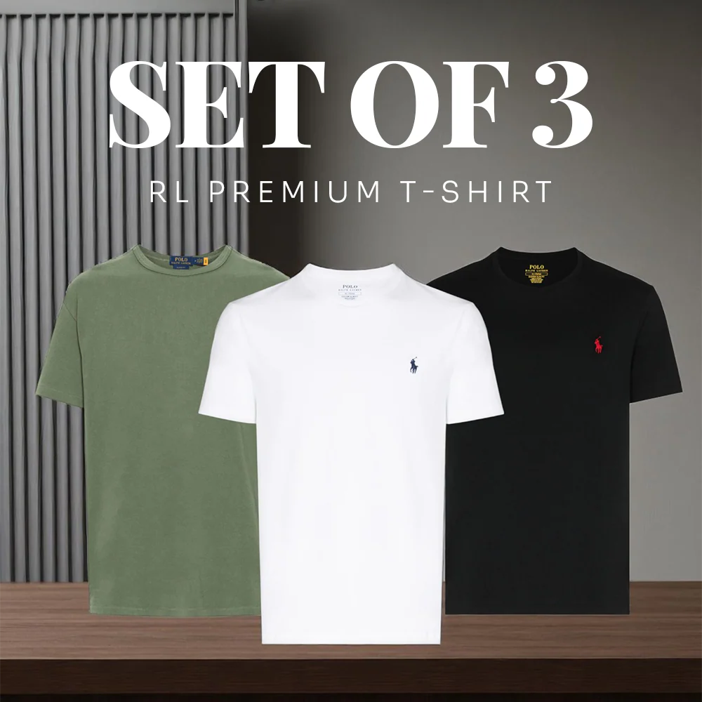 (Set Of 3) -  RL Premium T-Shirt